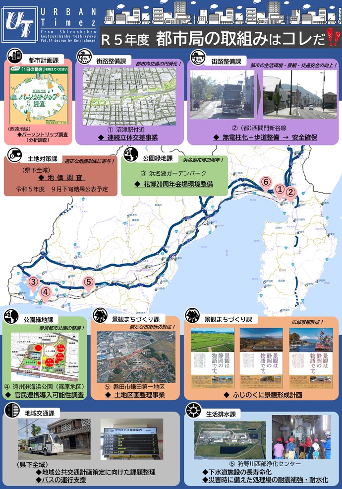 令和5年度の都市局の主要事業ははこちら！