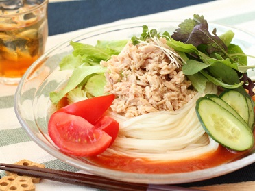 トマトつゆで食べる！ さっぱりサラダそうめん（外部リンク・新しいウィンドウで開きます）