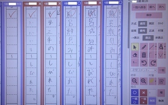 図:採点システム使用画面