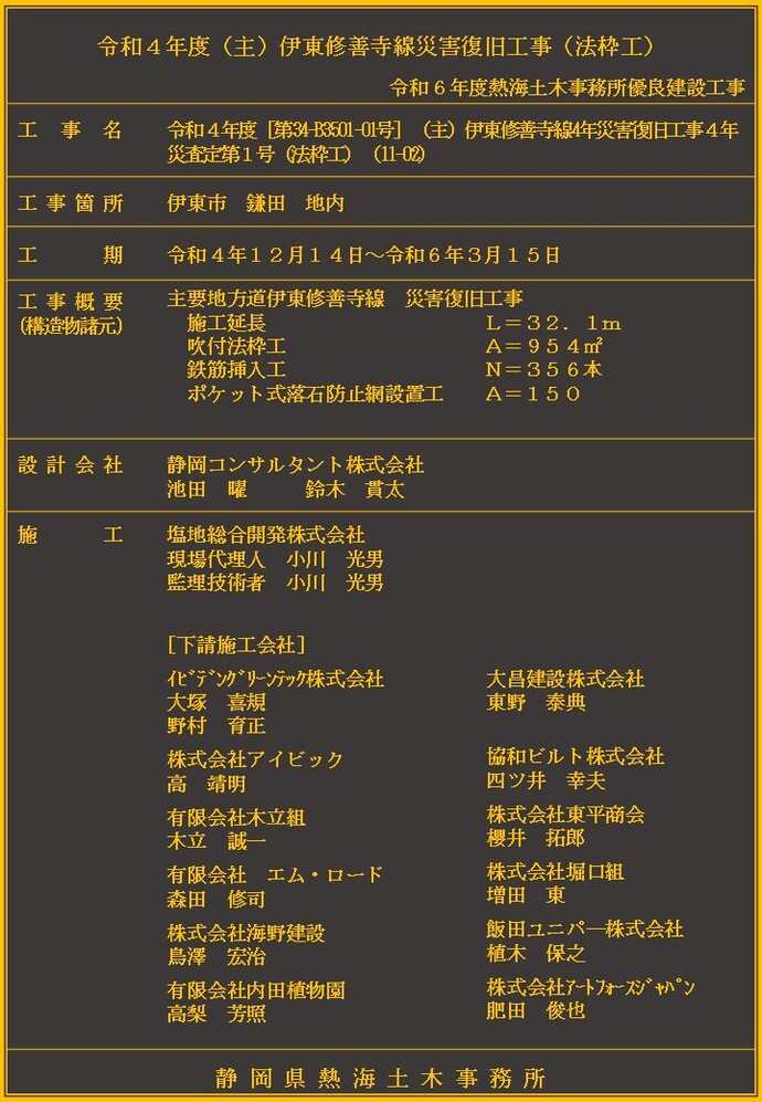 デジタル工事銘板