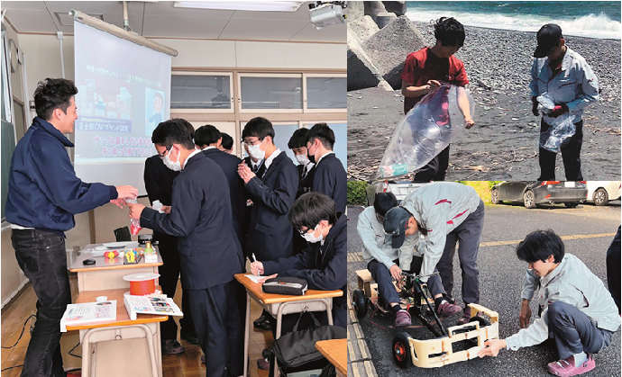 写真：地域の企業・専門家と学び