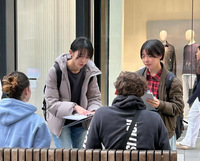 インタビューの様子