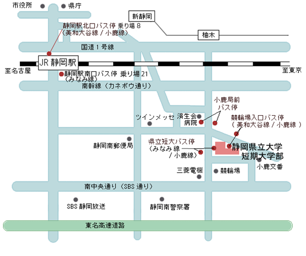 短期大学地図