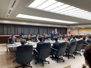 副知事への表敬訪問の写真