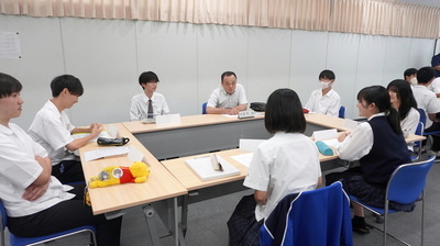 写真：静岡北高校出前講座の様子
