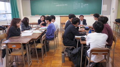 写真：静岡中央高校出前講座の様子