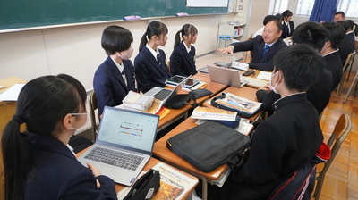 写真：静岡農業高校出前講座の様子2