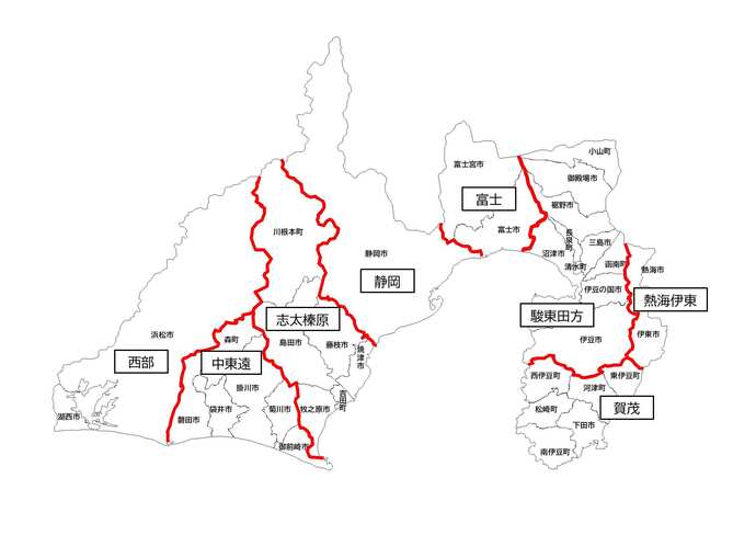 2次保健医療圏図