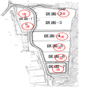 産業団地区画図