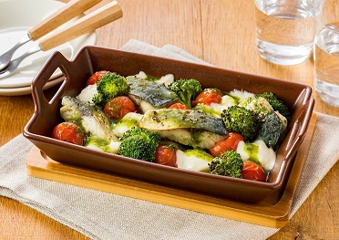 さばとミニトマトとモッツァレラチーズのバジルオーブン焼き（副菜）（外部リンク・新しいウィンドウで開きます）