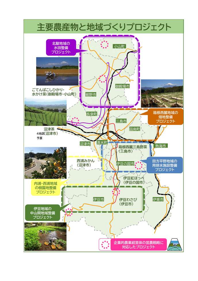 主要農産物と地域づくりプロジェクト