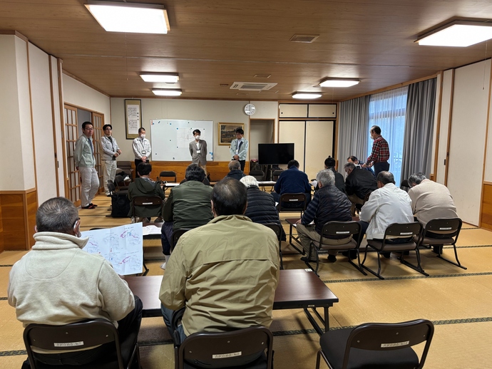 吉沢公会堂にて地元説明会