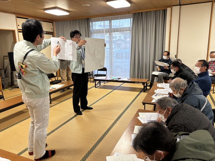 吉沢公会堂にて地元説明会