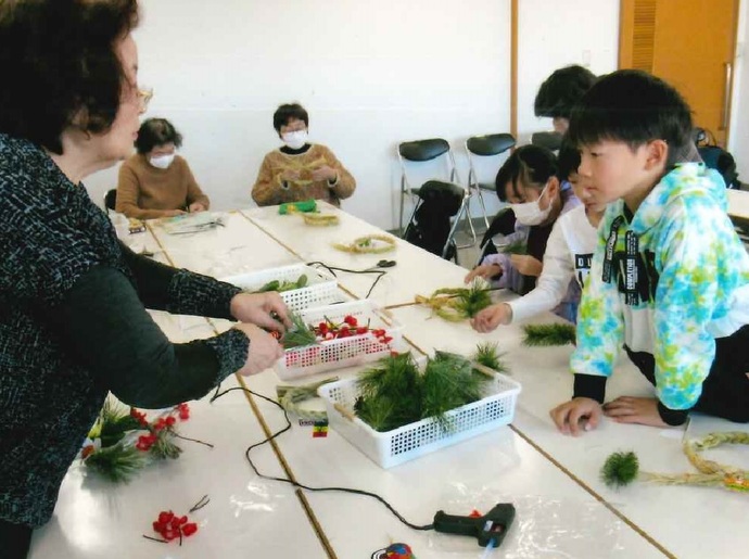 お正月飾りづくり