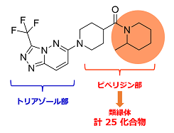 新たに合成した化合物