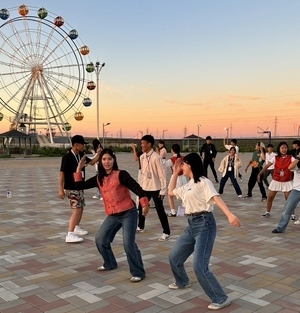 遊園地での交流1