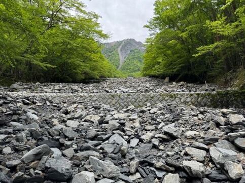 大谷川床固工群　写真