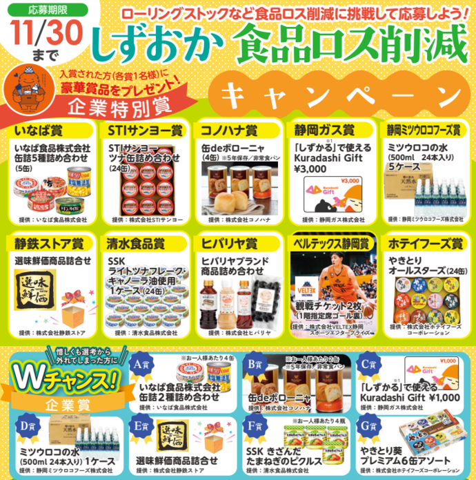 しずおか食品ロス削減キャンペーンのチラシ画像