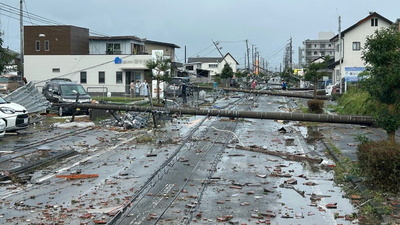 牧之原市における台風第15号被害の様子