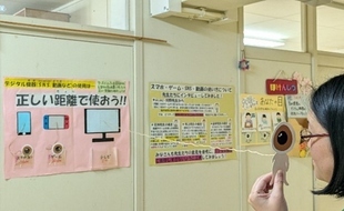 写真：足を止めてもらえるよう様々な工夫をしています