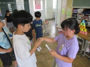 写真：直接交流の様子