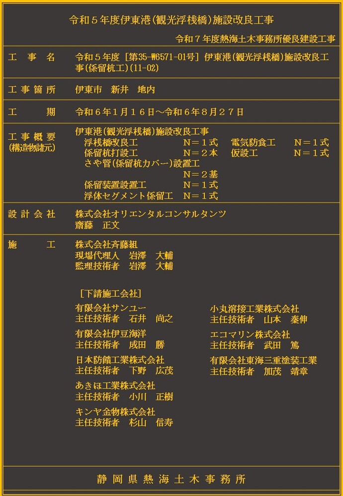 デジタル工事銘板