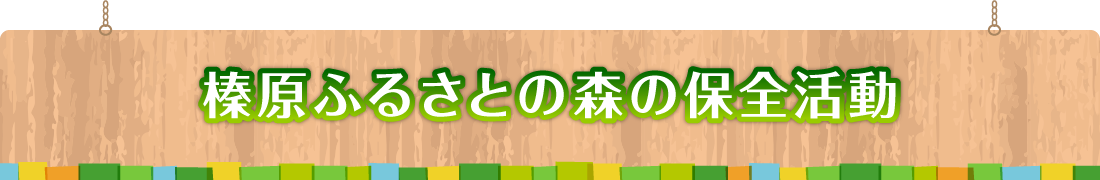 榛原ふるさとの森の保全活動