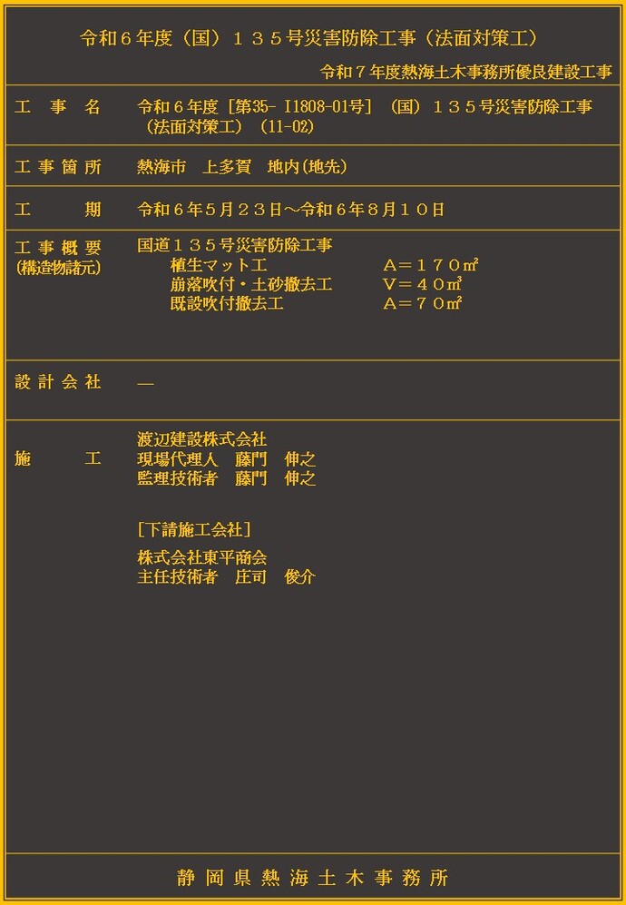 デジタル工事銘板