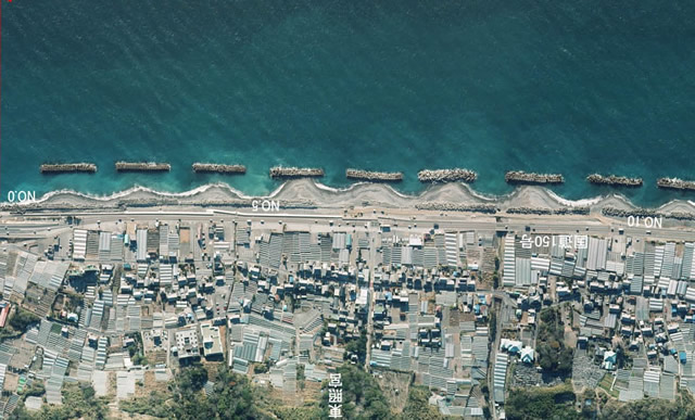 根古屋の航空写真