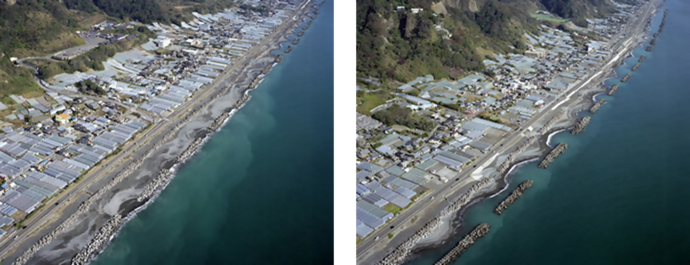 海岸の様子写真