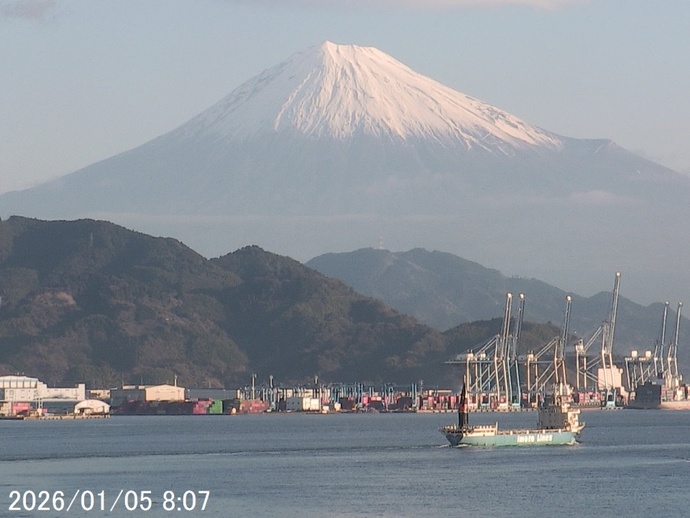 写真:清水から望む富士山