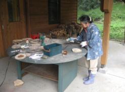 写真：ネームプレートの作成