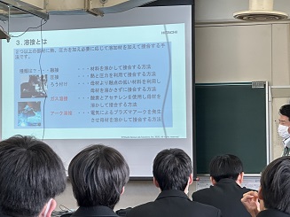 優秀技能者出前授業(掛川工業高校)風景2