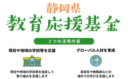 静岡県教育応援基金チラシ