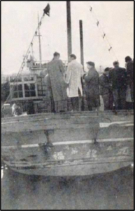 焼津港に帰ってきた第五福竜丸