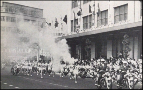 オリンピックの聖火リレー