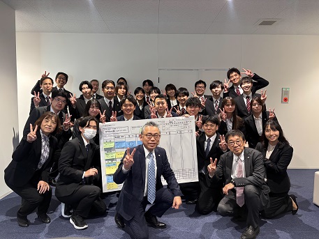 みんなで同じ目標に向かって頑張るために、部門ごと目標を定めている