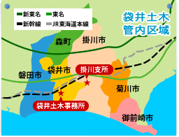 袋井土木事務所の管轄地域