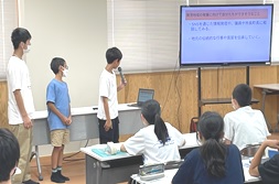 グループワークで話し合ったアイディア等を発表