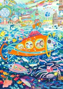 わたしの未来のまちはこんなまち図画コンクール2025小学生部の最優秀作品
