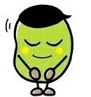 お辞儀するあすなろビーンズのイラスト