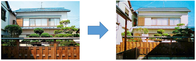 屋根の軽量化の写真