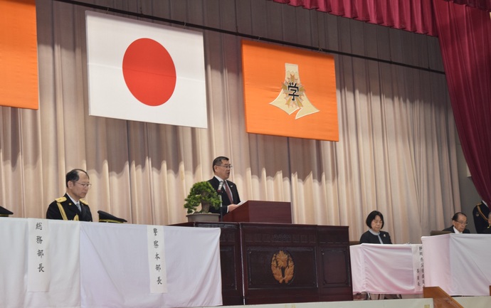 塚本副知事の祝辞の様子の写真