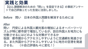 図：生徒の問いの変化