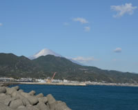 富士山と駿河湾の写真