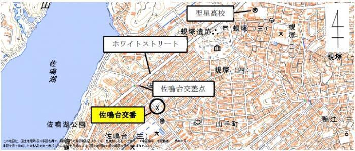 地図：佐鳴台交番アクセスマップ