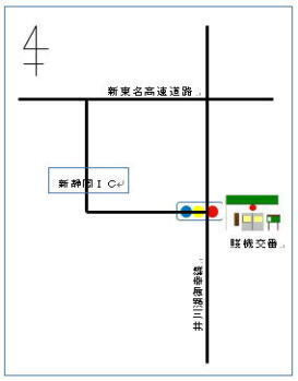 地図：賤機交番管内