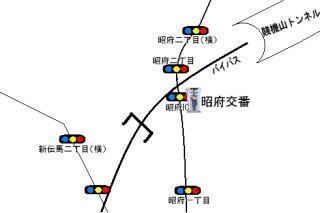地図：昭府交番管内