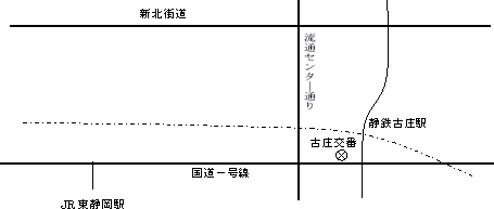 地図：古庄交番管内