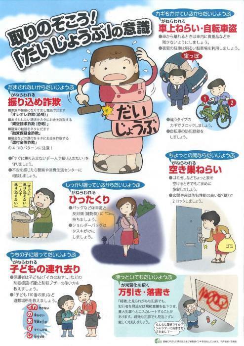 チラシ：取り除こう！だいじょうぶの意識